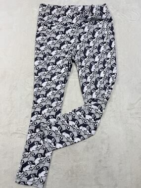 BUC-EES Knit Gray Black Bucky The Beaver LEGGINGS PANTS Child Size Youth Medium
